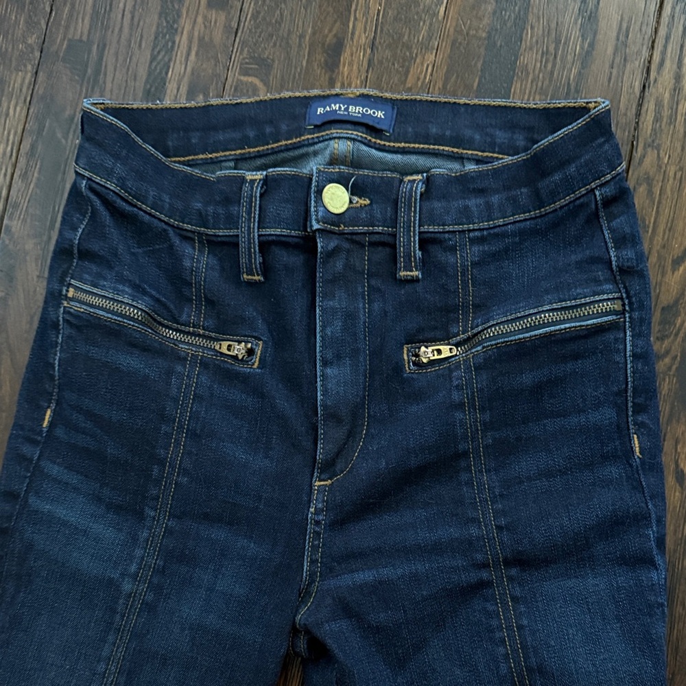 Ramy Brook Emily High Rise Dark Indigo Jeans Size 25